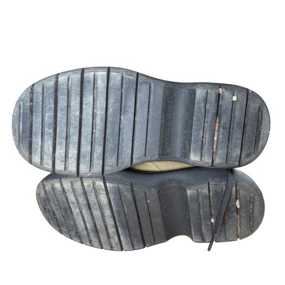 Bottega Veneta The Bounce Lace Up Mid Calf Combat Boots Allspice Tan Size 39 - Picture 13 of 14